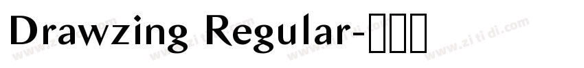 Drawzing Regular字体转换 Drawzing Regular字体转换